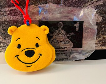 Winnie The Pooh Message Pad Keychain 2001 Happy Meal Toy