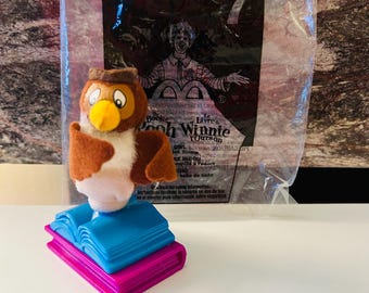 Winnie The Pooh Owl Toy Ink Stamp 2001 Happy Meal Toy