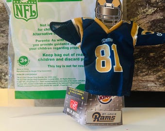 St Louis Rams Toy Jersey #81 NFL Burger King toy, Torry Holt