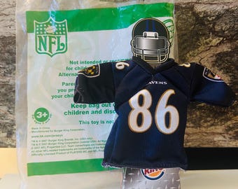 Baltimore Ravens Toy Jersey #86 NFL Burger King toy, Todd Heap