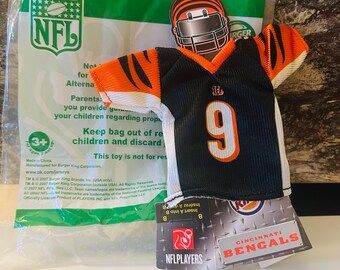 Cincinnati Bengals Toy Jersey #9 NFL Burger King toy, Carson Palmer
