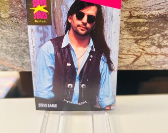 Steve Earle 1991 Super Stars Trading Card #167