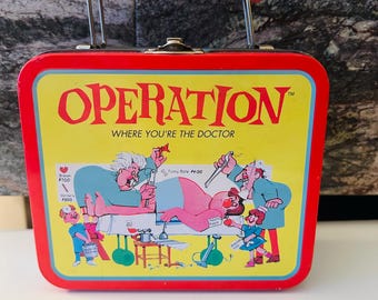 Operation Game Tin 4.5 by 5.5 Empty 1997 Storage Container