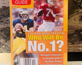 College Bowl Cover 1998 TV Guide
