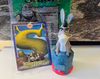 Shrek 2001 Keychain Wise Crackin Donkey Happy Meal Toy