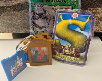 Shrek Duloc Keychain 2001 Happy Meal Toy