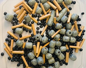 Vintage Beads for Jewelry Making .5 ounce Bag
