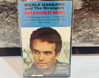 Merle Haggard Vintage Cassette Branded Man