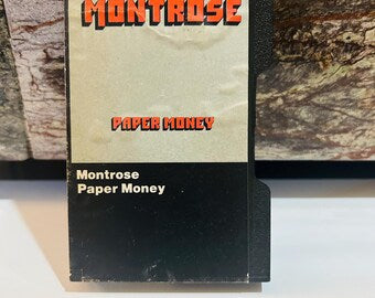 Montrose 1974 Black Case and Cassette Paper Money 1974