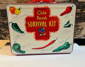 Chile 6x8 Dave's Gourmet Empty Tin Storage Metal Container