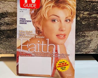 Faith Hill Cover 1998 CMA Preview TV Guide 1 of 4 Collector's Cover