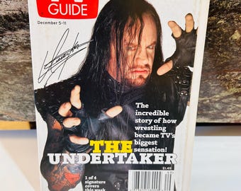 The Undertaker TV Guide 1998 Signature Cover Edition
