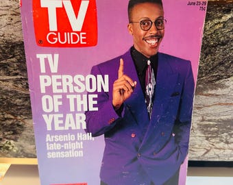 Arsenio Hall 1990 TV Guide New York Metropolitan Edition