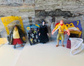 Three Toy Set John Silver (Treasures Planet), Clayton (Tarzan) and Fiendish Frollo Hunchback of Notre Dame Toy (1996)