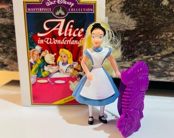 Alice in Wonderland Collector Figurine Toy 1995 with Case