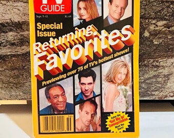 Returning Favorites 1998 TV Guide, Buffy, Melissa Joan Hart, Dawson's Creek