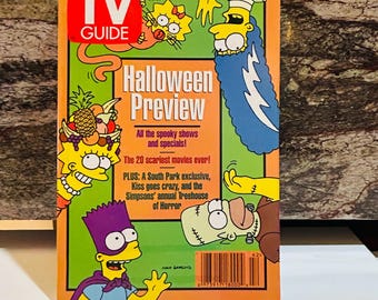 Simpsons Halloween 1998 TV Guide