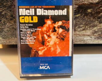 Neil Diamond Cassette Gold Recorded Live