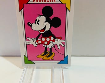 Minnie #102 Disney Family Portraits 1991 Trading Card