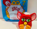 Red Furby 1998 Happy Meal Toy with Packaging
