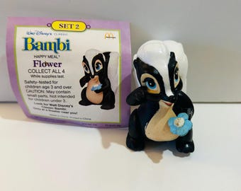 Flower Bambi Toy 1986 Figurine