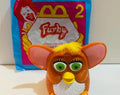 Orange Furby 1998 Happy Meal Toy with Packaging