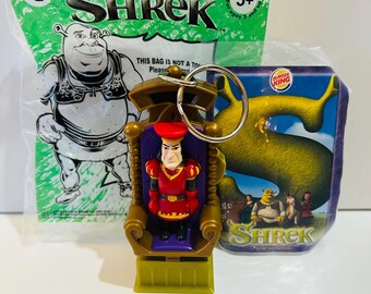 Shrek 2001 Keychain Happy Meal Toy