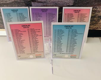 Rock Cards Checklist 1-270 (5 Cards) 1991