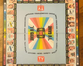 TV Guide Game Board 1984 Display 17 by 19.5 inches