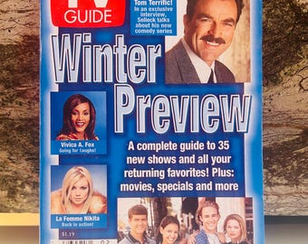 Winter Preview 1998 TV GUIDE, Dawson's Creek, Tom Selleck, Vivica A. Fox
