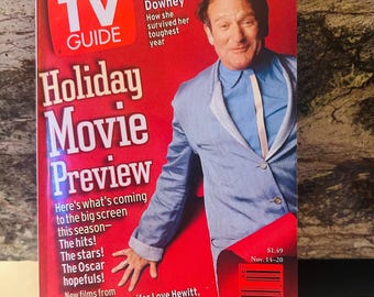 Robin Williams Cover 1998 Holiday Movie Preview TV Guide