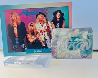 Poison 1991 Trading Card with Hologram Sticker