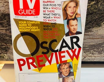 Oscar Preview 1998 TV Guide Los Angeles Metropolitan Edition
