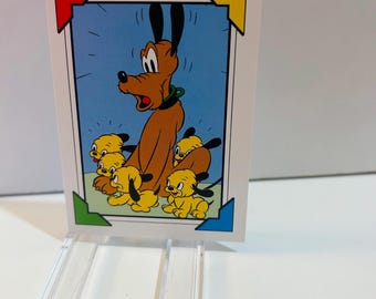 Pluto #117 Disney Family Portraits 1991 Trading Card
