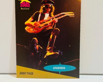 Jimmy Page #18 1991 Super Stars Trading Card