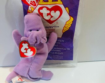 Happy the Hippo 1998 Beanie Baby TY Happy Meal Toy