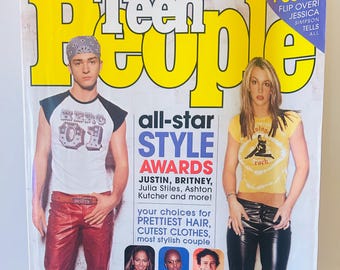 Britney Spears, Justin Timberlake 2001 Teen People Magazine