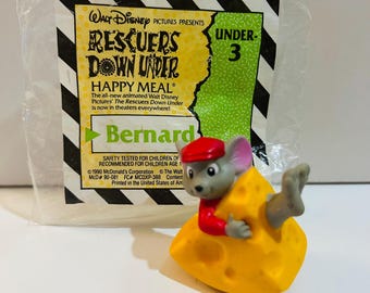 Bernard Rescuers Down Under 1990 Under-3 Happy Meal Toy