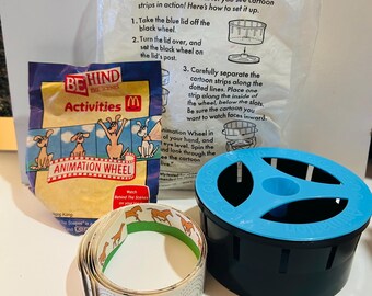 Animation Wheel 1992 Happy Meal Toy Behind the Scenes Activities