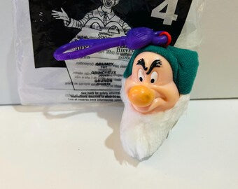 Grumpy Snow White Keychain Plush Toy 2001