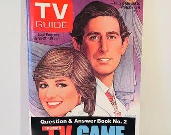 TV Guide 1984 Game Book, Princess Diana, Prince Charles