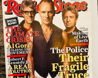 Rolling Stone Magazine The Police 2007