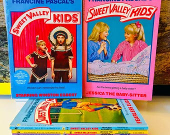 Sweet Valley Kids #13-18 Books, Original Matching Covers (Six Books)