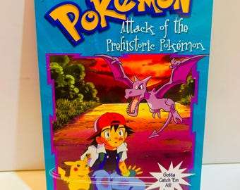 Pokemon Book #3, Attack of the Prehistoric Pokemon (1999 Paperback)