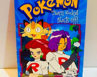 Pokemon Book #5, Team Rocket Blasts Off! (2000 Paperback)
