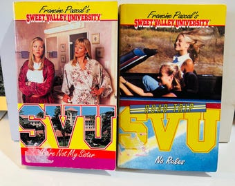 Sweet Valley #47 & #48 University, Three Books (1999) Paperbacks, Library