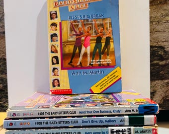 BabySitters Club #107-115 Books (1998) Nine Library Edition Paperback Books