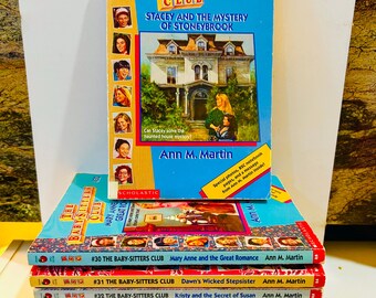 BabySitters Club #30 to 39 Books (1990) Ten Library Edition Paperback Books