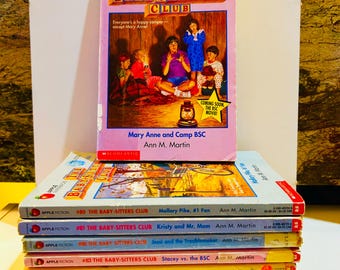 BabySitters Club #80 to 88 Books (1994) Nine Library Edition Paperback Books