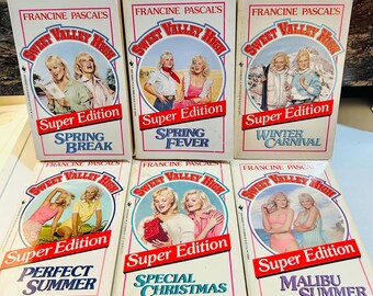 Sweet Valley High Super Edition Series (Six Books) 1986 Paperbacks
